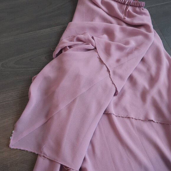 Tiered Pink Maxi Skirt - Picture 4 of 5